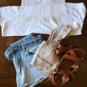 Gap Girlfriend Short Denim Cutoff Shorts